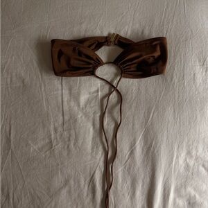 Sommer Swim Tie Front Bandeau Bikini Too